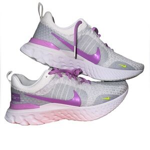 Nike Wmns React Infinity Run Flyknit 3 'Grey Rush Fuchsia'